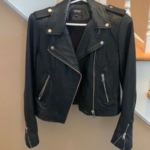 Lamarque biker leather jacket small